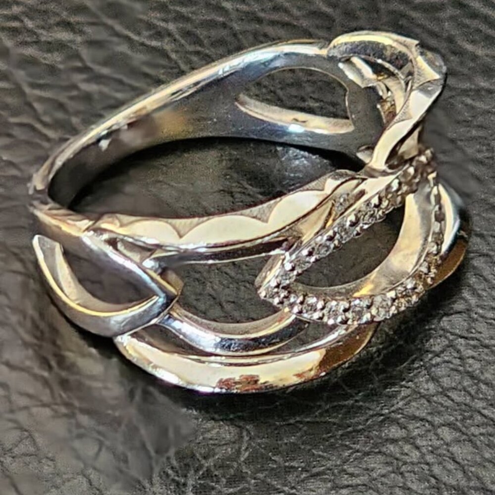 TACORI, Diamond 18K Gold & Silver Ring